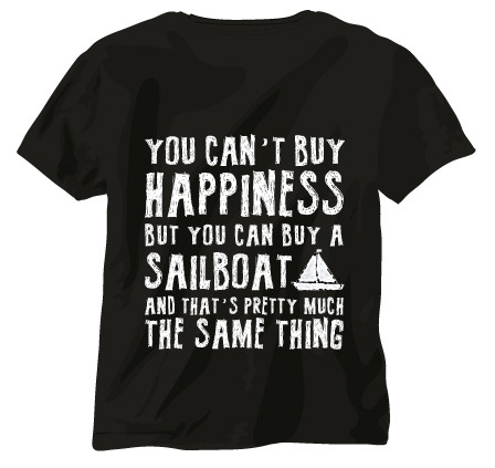 T-shirt "Happiness & Sailboat"
